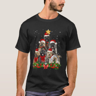 Cairn Terrier Dog Christmas Dog Light Tree Xmas Sa T-Shirt