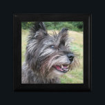 Cairn Terrier dog gift box jewellery box trinket<br><div class="desc">Photo portrait of a beautiful cairn terrier dog trinket box,   gift box,  jewellery box.  great gift idea for dog lovers</div>