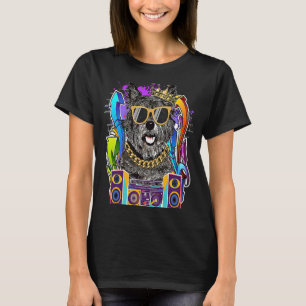 Cairn Terrier Dog Hip Hop 90s Rap Music T-Shirt