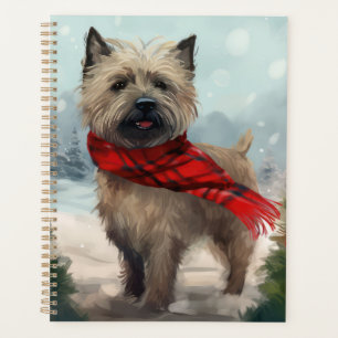 Cairn Terrier Dog in Snow Christmas Planner