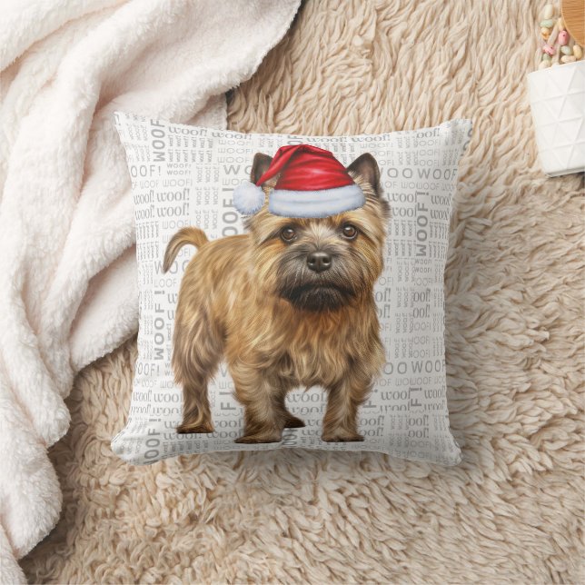 Cairn Terrier Dog Lover Christmas Holiday Cushion (Blanket)