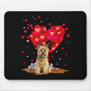 Cairn Terrier Dog Lover Heart Shape Cairn Terrier  Mouse Pad