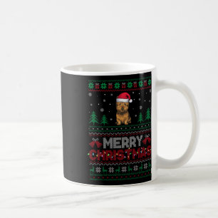 Cairn Terrier Dog Lovers Santa Hat Christmas Tree Coffee Mug