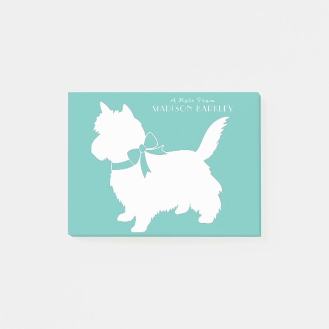 Cairn Terrier Dog Puppy Post-it Notes (Front)