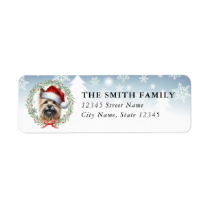Cairn Terrier Dog Return Address Labels