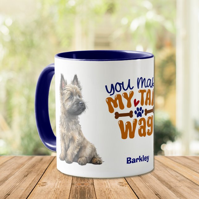 Cairn Terrier Dog You Make My Tail Wag Mug (Creator Uploaded)