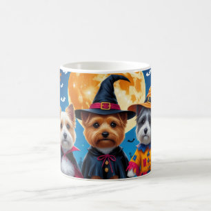 Cairn Terrier Dogs Pumpkin Halloween Funny Coffee Mug