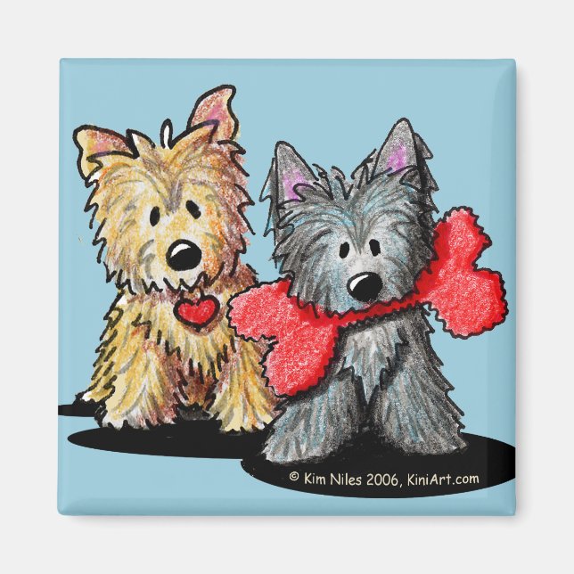 Cairn Terrier Duo Magnet (Front)