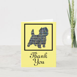 Cairn Terrier English Dog Thank You Greeting Card