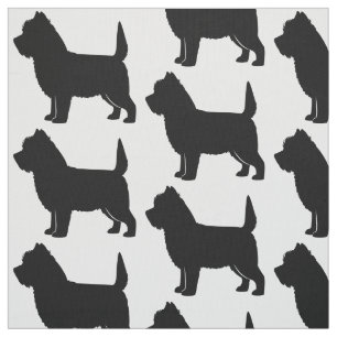 Cairn Terrier in Silhouette Fabric