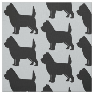 Cairn Terrier in Silhouette Fabric