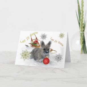 Cairn Terrier Let It Snow Cards