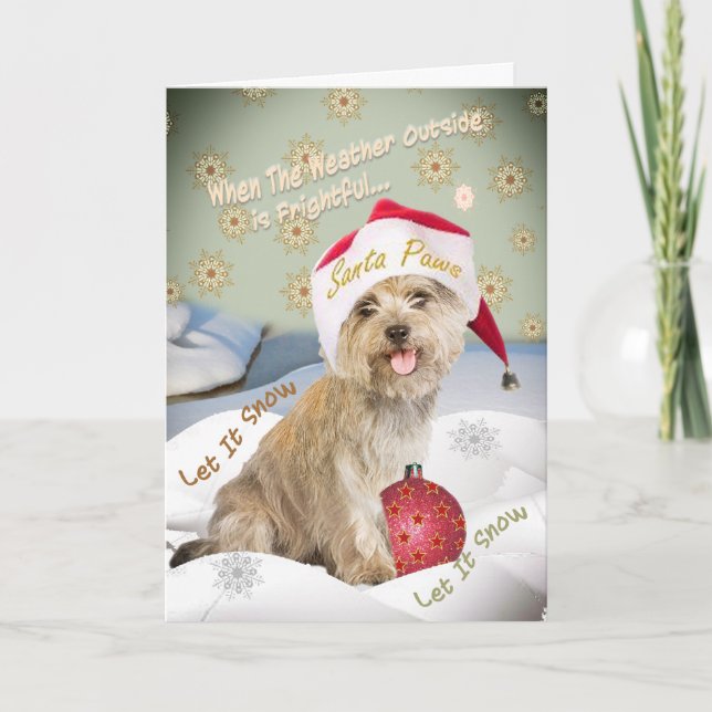Cairn Terrier Let It Snow Cards (Front)