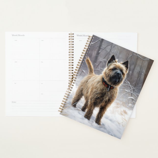 Cairn Terrier Let It Snow Christmas  Planner (Display)
