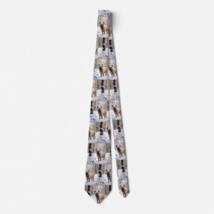 Cairn Terrier Let It Snow Christmas Tie