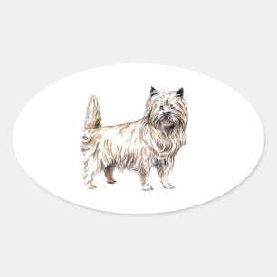 Cairn Terrier Oval Sticker
