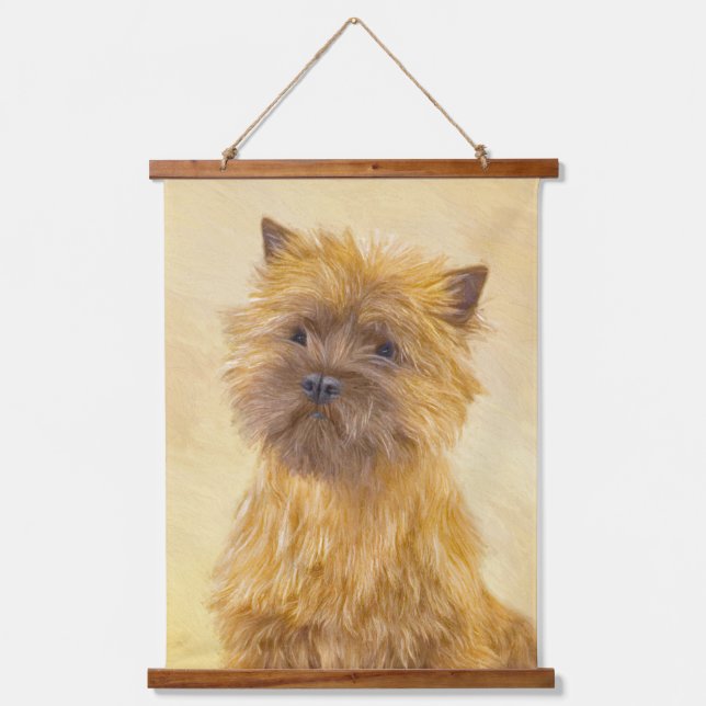 Cairn Terrier Painting - Cute Original Dog Art Hanging Tapestry (Front)
