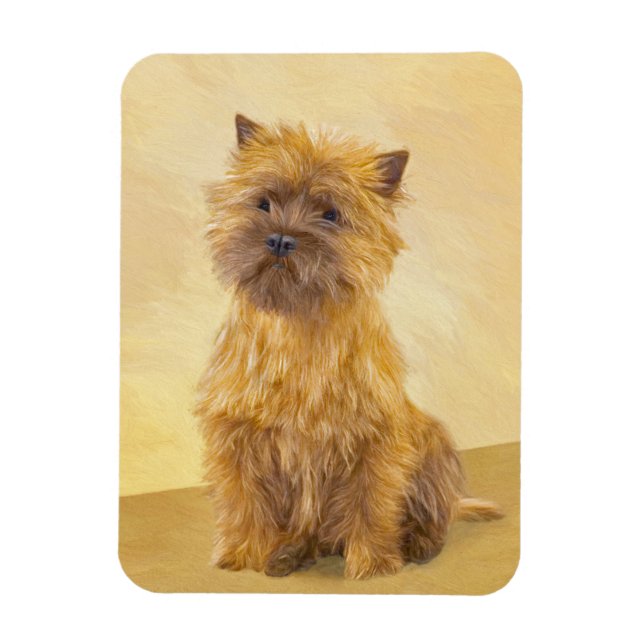 Cairn Terrier Painting - Cute Original Dog Art Magnet (Vertical)