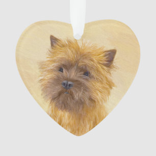 Cairn Terrier Painting - Cute Original Dog Art Ornament