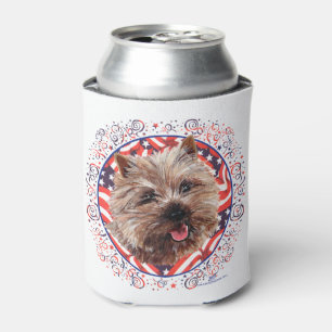 Cairn Terrier Patriotic Can Cooler