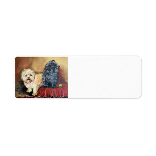 Cairn Terrier Portrait Return Address Label