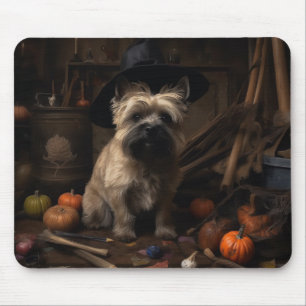 Cairn Terrier Pumpkins Halloween Scary Mouse Pad