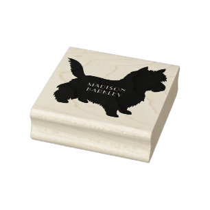 Cairn Terrier Puppy Dog Rubber Stamp
