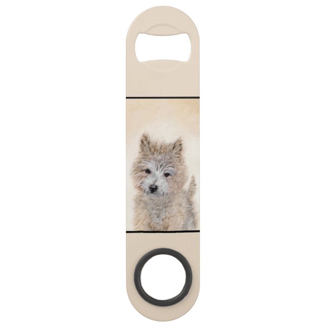 Cairn Terrier Puppy Painting - Original Dog Art (Back)