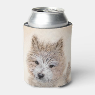 Cairn Terrier Puppy Painting - Original Dog Art Can Cooler