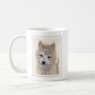 Cairn Terrier Puppy Painting - Original Dog Art Coffee Mug