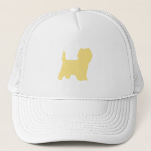 cairn terrier silo cream trucker hat