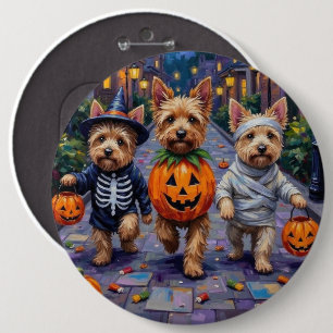 Cairn Terrier Trick-or-Treating Halloween Costumes 6 Cm Round Badge