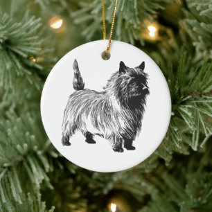 Cairn Terrier - Vintage Ceramic Ornament