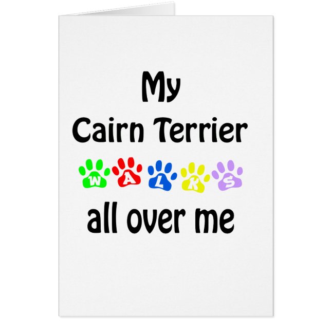 Cairn Terrier Walks Design (Front)