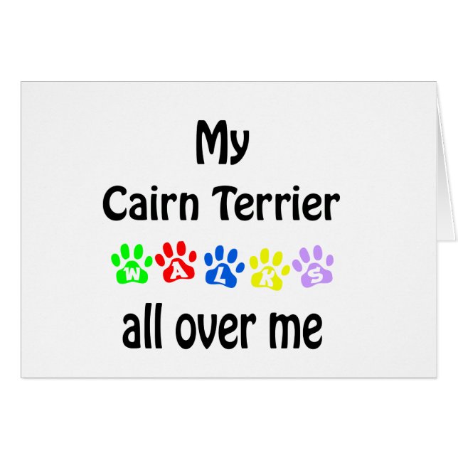 Cairn Terrier Walks Design (Front Horizontal)