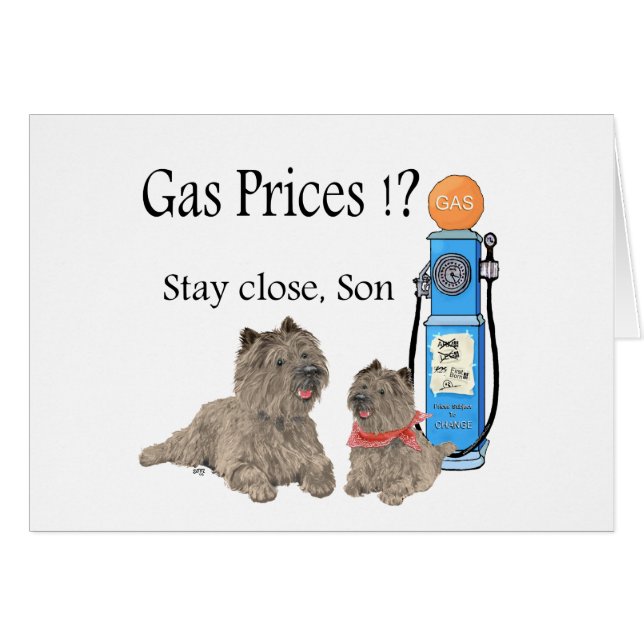 Cairn Terriers Gas Prices ?!! (Front Horizontal)