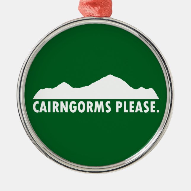 Cairngorms National Park Please Metal Ornament (Front)