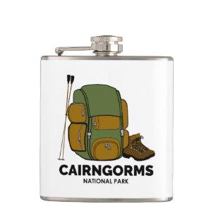 Cairngorms National Park Scotland Backpack Hip Flask