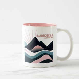Cairngorms National Park Scotland Coloured Hills Two-Tone Coffee Mug