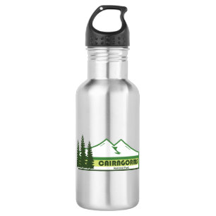 Cairngorms National Park Scotland Green Stripes 532 Ml Water Bottle
