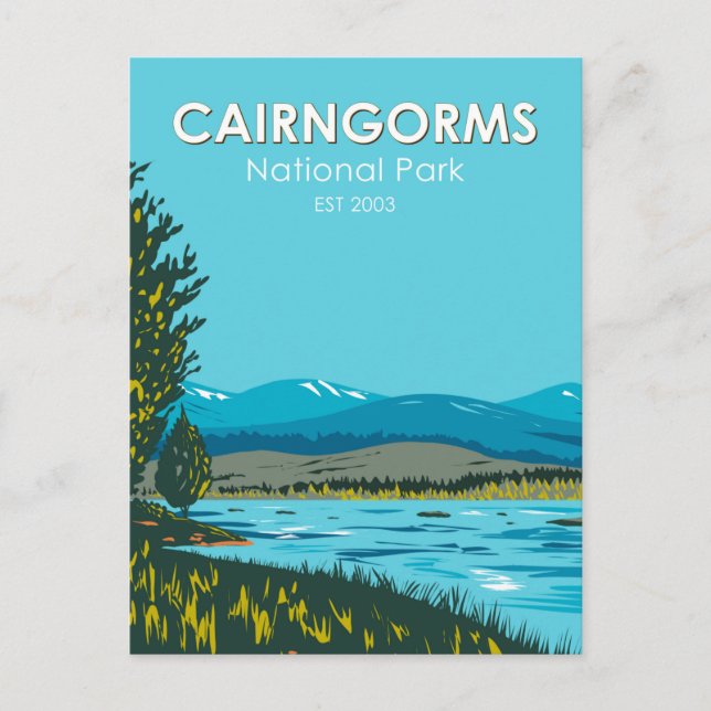 Cairngorms National Park Scotland Loch Morlich Postcard (Front)