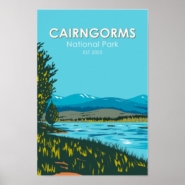 Cairngorms National Park Scotland Loch Morlich Poster (Front)