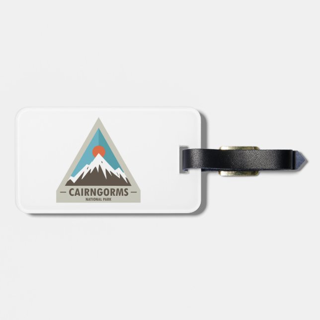 Cairngorms National Park Scotland Luggage Tag (Back Horizontal)