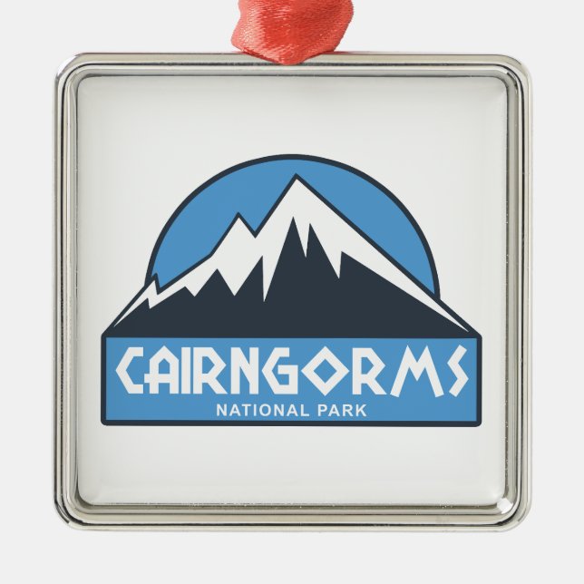 Cairngorms National Park Scotland Metal Ornament (Front)