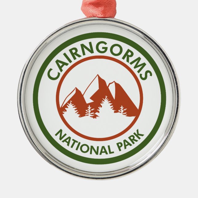 Cairngorms National Park Scotland Metal Ornament (Front)