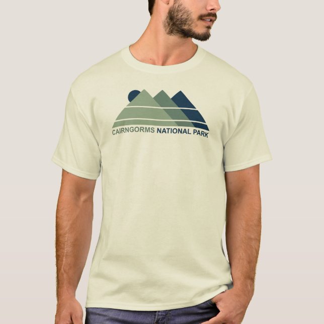 Cairngorms National Park Scotland Mountain Sun T-Shirt (Front)