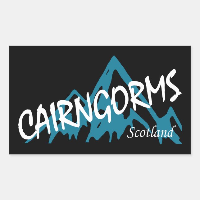 Cairngorms National Park Scotland Mountains Rectangular Sticker (Front)