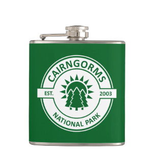 Cairngorms National Park Scotland Sun Trees Hip Flask
