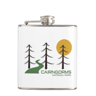 Cairngorms National Park Scotland Trail Hip Flask