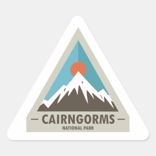 Cairngorms National Park Scotland Triangle Sticker
